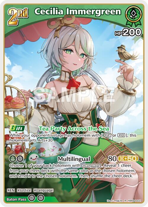 hololive OFFICIAL CARD GAME Curious Universe Cecilia Immergreen (R) hBP04-031 Rare Near Mint Foil