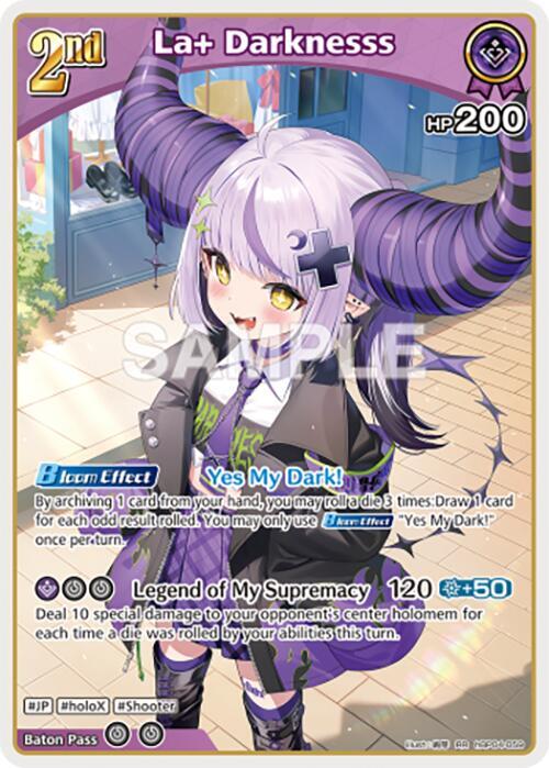 hololive OFFICIAL CARD GAME Curious Universe La+ Darknesss (RR) hBP04-059 Double Rare Near Mint Foil
