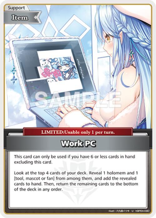 hololive OFFICIAL CARD GAME Curious Universe Work PC (S) hBP04-090 Special Near Mint Foil
