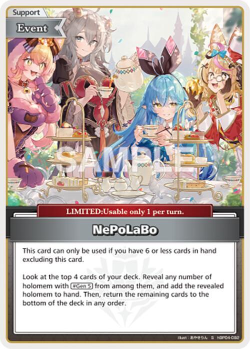 hololive OFFICIAL CARD GAME Curious Universe NePoLaBo (U) hBP04-092 Uncommon Near Mint