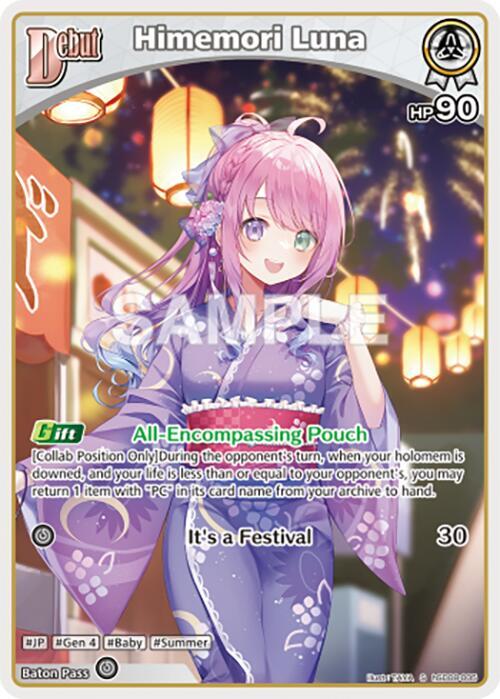 hololive OFFICIAL CARD GAME Curious Universe Himemori Luna (S) hSD08-005 Special Near Mint Foil