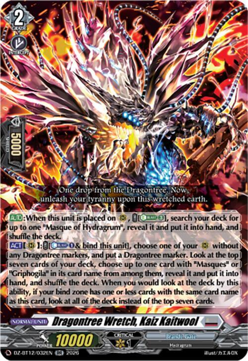 Cardfight Vanguard DZ-BT12: Chasm of Lost Souls Dragontree Wretch, Kaiz Kaitwool DZ-BT12/032EN - RR Near Mint