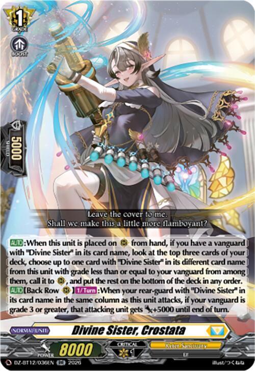Cardfight Vanguard DZ-BT12: Chasm of Lost Souls Divine Sister, Crostata DZ-BT12/036EN - RR Near Mint