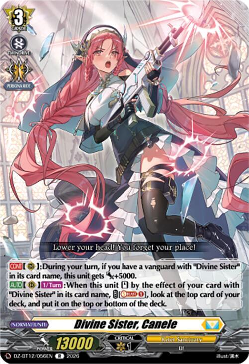 Cardfight Vanguard DZ-BT12: Chasm of Lost Souls Divine Sister, Canele DZ-BT12/056EN - R Near Mint
