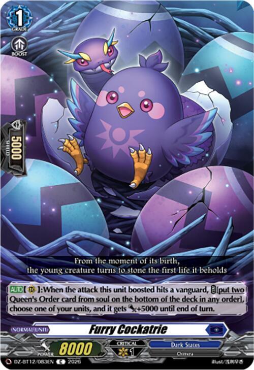 Cardfight Vanguard DZ-BT12: Chasm of Lost Souls Furry Cockatrie DZ-BT12/083EN - C Near Mint