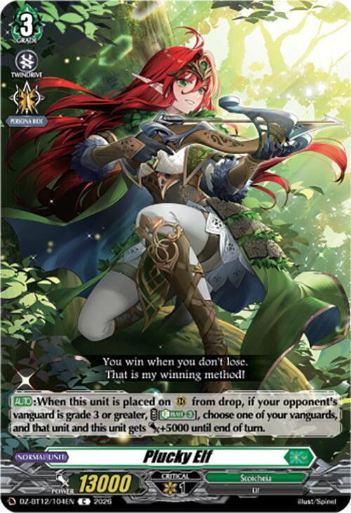 Cardfight Vanguard DZ-BT12: Chasm of Lost Souls Plucky Elf DZ-BT12/104EN - C Near Mint