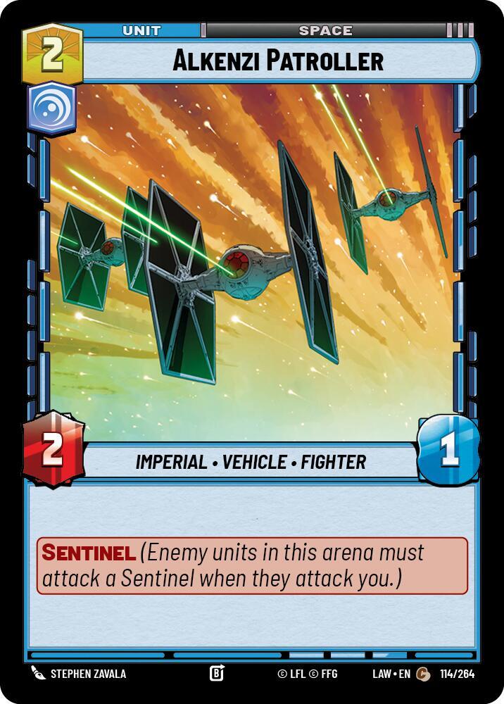 Star Wars: Unlimited A Lawless Time Alkenzi Patroller 114/264 Common Near Mint