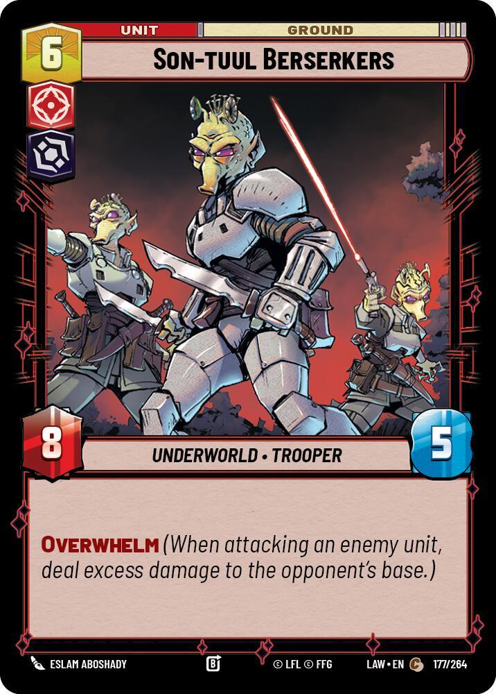 Star Wars: Unlimited A Lawless Time Son-tuul Berserkers 177/264 Common Near Mint