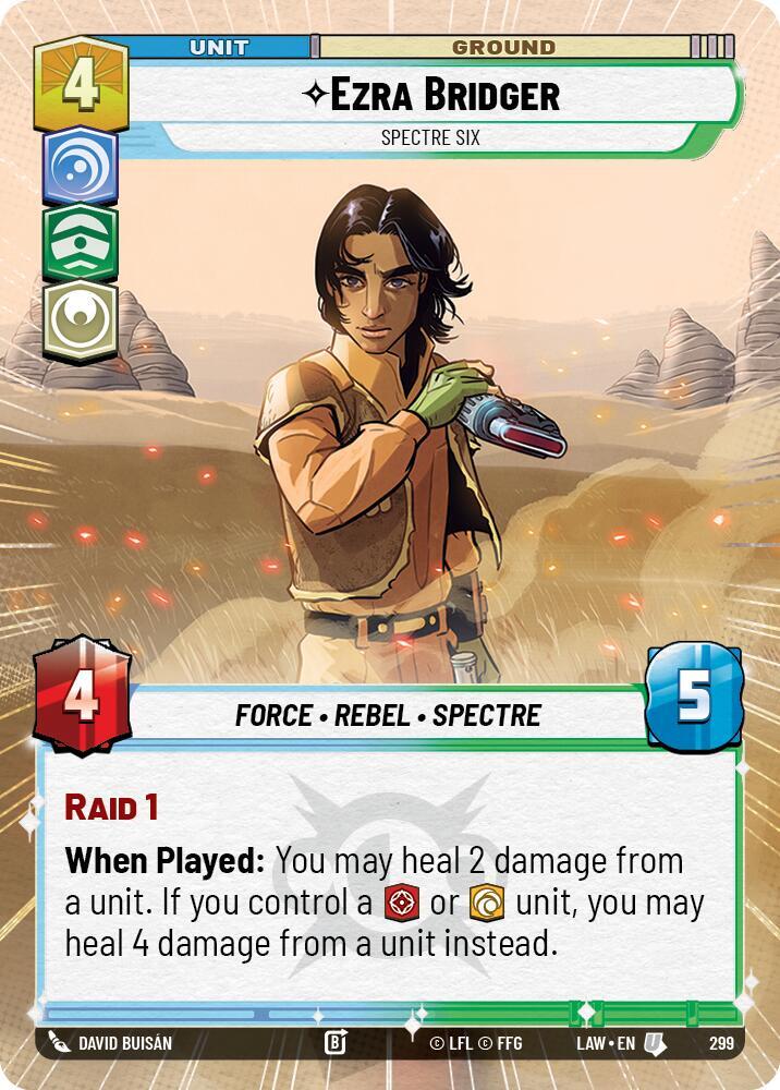 Star Wars: Unlimited A Lawless Time Ezra Bridger - Spectre Six (Hyperspace) 299 Uncommon Near Mint
