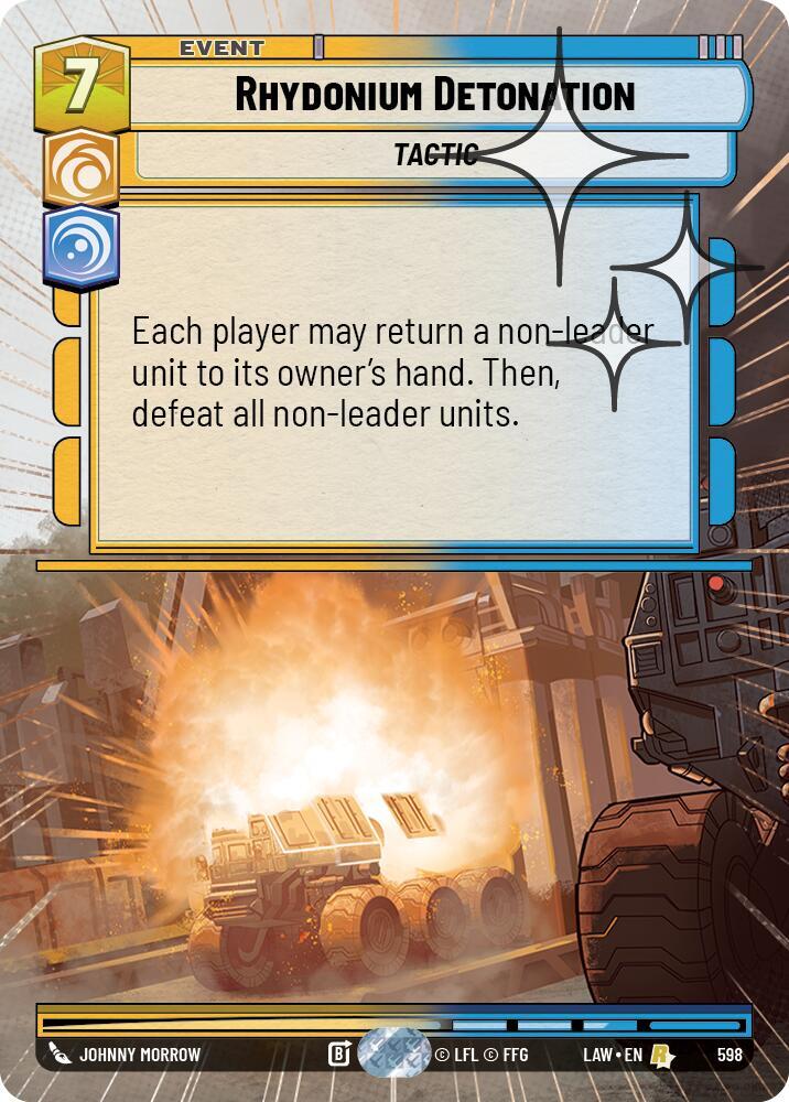 Star Wars: Unlimited A Lawless Time Rhydonium Detonation (Hyperspace Foil) 598 Rare Near Mint Foil