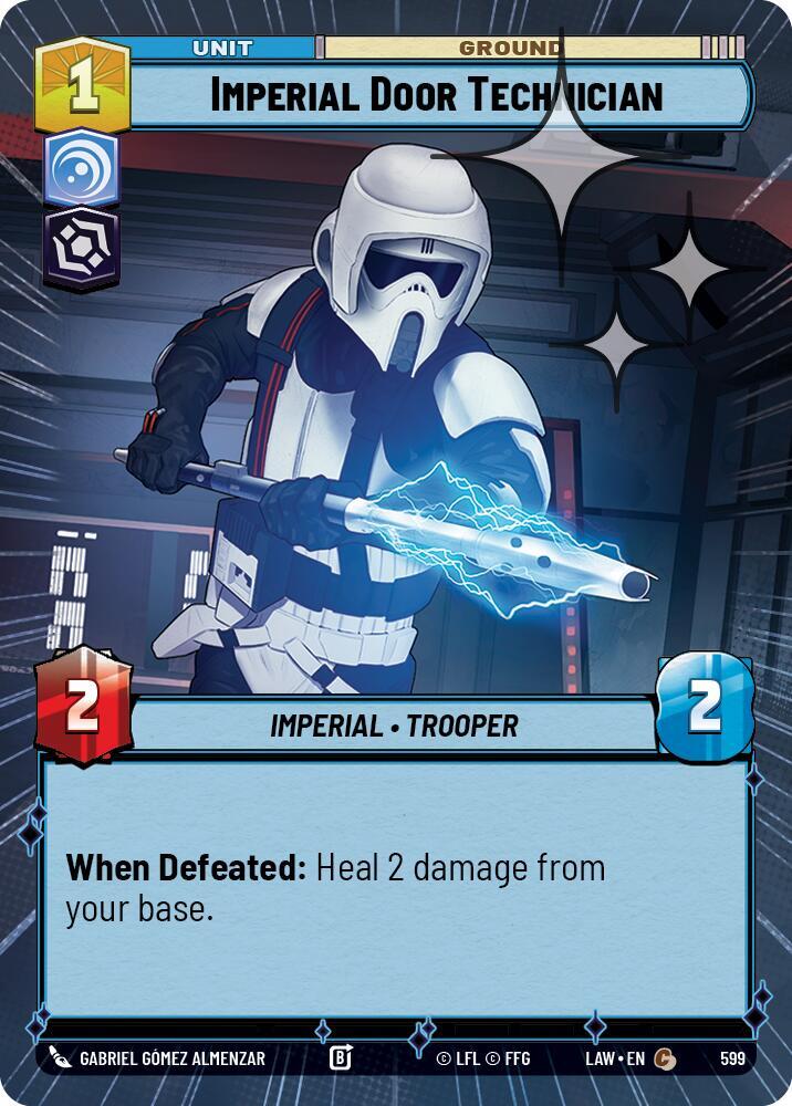 Star Wars: Unlimited A Lawless Time Imperial Door Technician (Hyperspace Foil) 599 Common Near Mint Foil