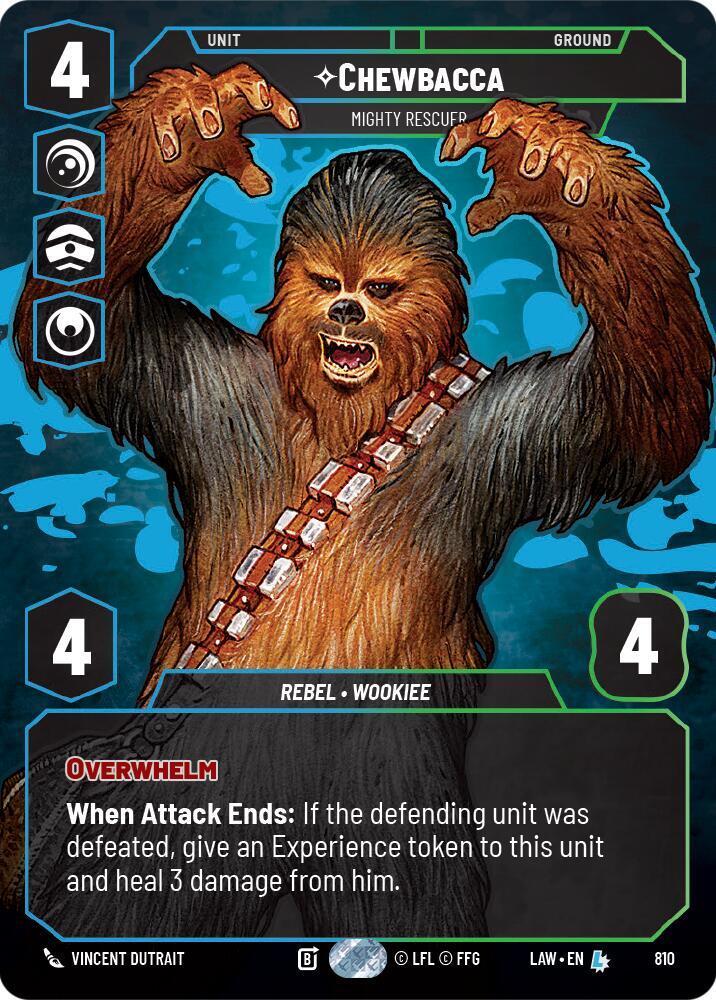 Star Wars: Unlimited A Lawless Time Chewbacca - Mighty Rescuer (Prestige) 810 Legendary Near Mint