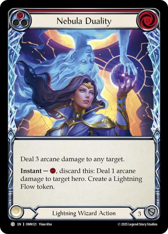 Flesh and Blood TCG Omens of the Third Age Nebula Duality (Red) #OMN121 Common Near Mint