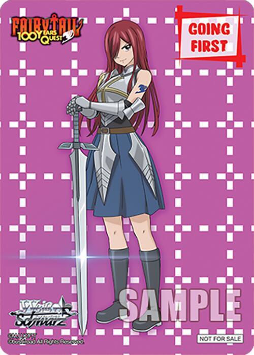 Weiss Schwarz FAIRY TAIL 100 YEARS QUEST Going First (Sword to Protect Friends, Erza) Promo Near Mint