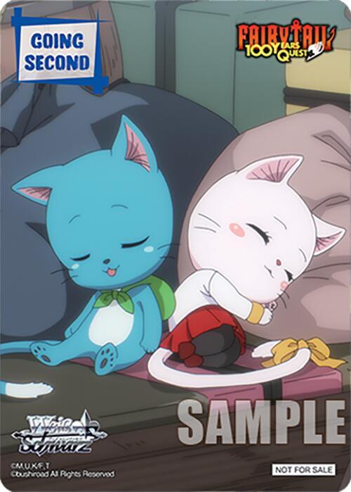 Weiss Schwarz FAIRY TAIL 100 YEARS QUEST Going Second (Happy and Charle) Promo Near Mint
