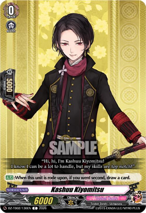 Cardfight Vanguard DZ-TB02: Touken Ranbu Online Kashuu Kiyomitsu DZ-TB02/130EN C Near Mint