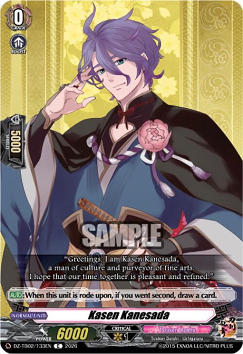 Cardfight Vanguard DZ-TB02: Touken Ranbu Online Kasen Kanesada DZ-TB02/133EN C Near Mint