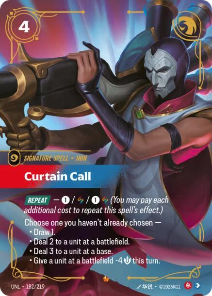 Riftbound: League of Legends Trading Card Game Unleashed Curtain Call 182/219 Epic Near Mint Foil