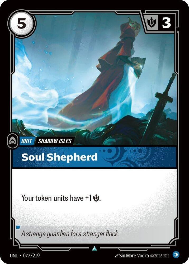 Riftbound: League of Legends Trading Card Game Unleashed Soul Shepherd 077/219 Uncommon Near Mint