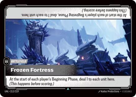 Riftbound: League of Legends Trading Card Game Unleashed Frozen Fortress 212/219 Uncommon Near Mint Foil