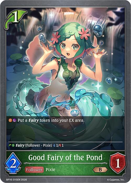 Shadowverse: Evolve BP16: New World Genesis Good Fairy of the Pond BP16-015EN Bronze Near Mint