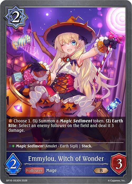 Shadowverse: Evolve BP16: New World Genesis Emmylou, Witch of Wonder BP16-053EN Bronze Near Mint