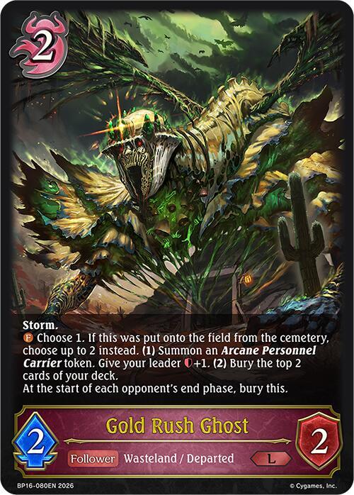 Shadowverse: Evolve BP16: New World Genesis Gold Rush Ghost BP16-080EN Legendary Near Mint