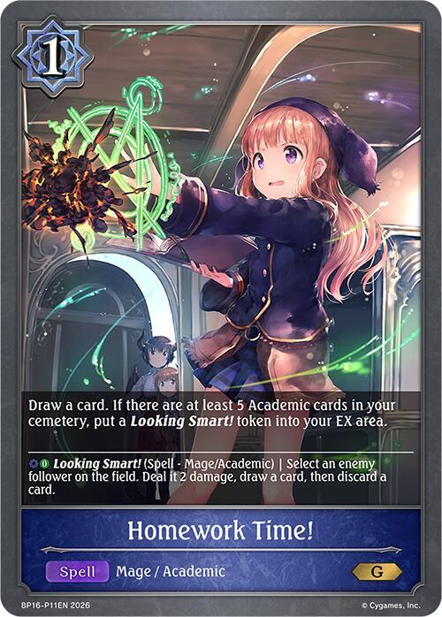 Shadowverse: Evolve BP16: New World Genesis Homework Time! - P11 (Foil) BP16-P11EN Premium Near Mint