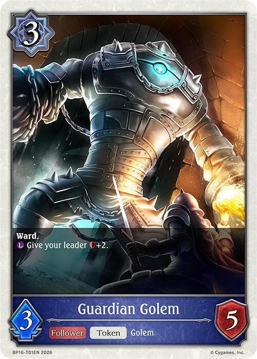 Shadowverse: Evolve BP16: New World Genesis Guardian Golem BP16-T01EN None Near Mint