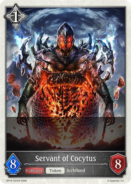 Shadowverse: Evolve BP16: New World Genesis Servant of Cocytus BP16-T07EN None Near Mint