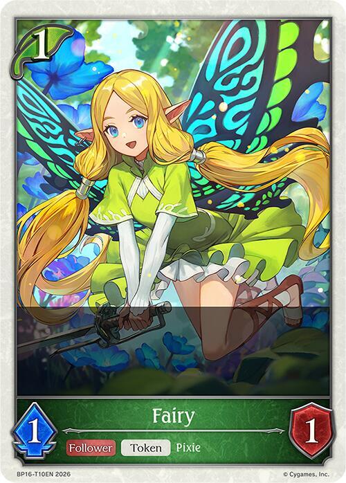 Shadowverse: Evolve BP16: New World Genesis Fairy BP16-T10EN None Near Mint