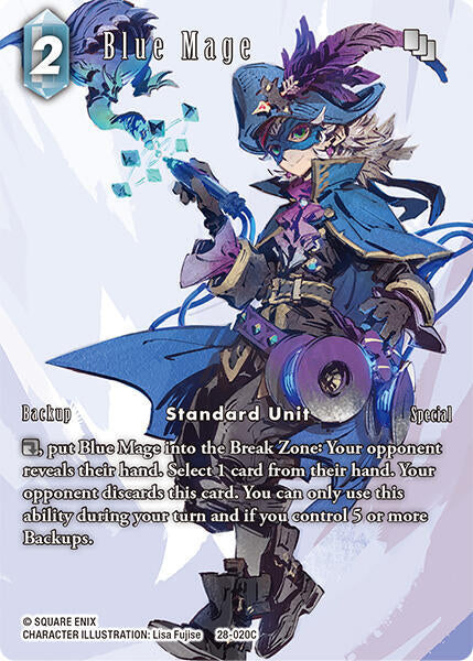 Final Fantasy TCG Dreamlike Oceans Blue Mage (Full Art) 28-020C Common Near Mint Foil