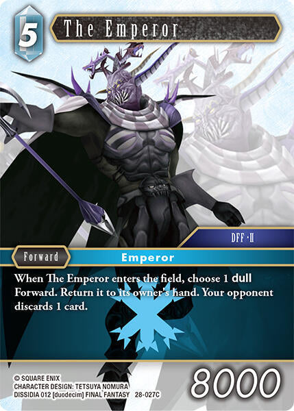 Final Fantasy TCG Dreamlike Oceans The Emperor 28-027C Common Near Mint