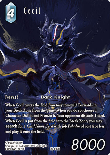 Final Fantasy TCG Dreamlike Oceans Cecil (Full Art) (032) 28-032H Hero Near Mint Foil