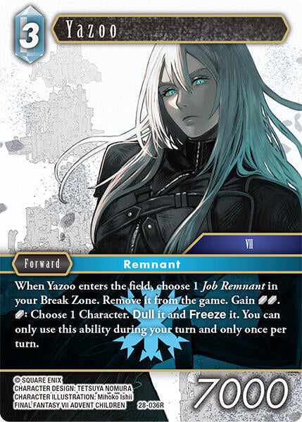 Final Fantasy TCG Dreamlike Oceans Yazoo 28-036R Rare Near Mint Foil