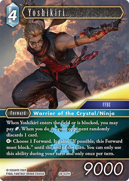 Final Fantasy TCG Dreamlike Oceans Yoshikiri 28-037H Hero Near Mint