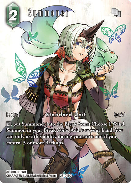 Final Fantasy TCG Dreamlike Oceans Summoner (Full Art) 28-047C Common Near Mint Foil