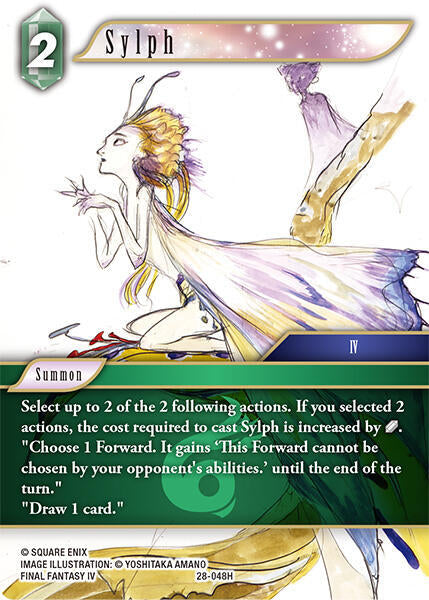 Final Fantasy TCG Dreamlike Oceans Sylph 28-048H Hero Near Mint Foil