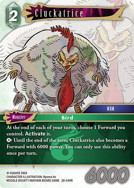 Final Fantasy TCG Dreamlike Oceans Cluckatrice 28-049R Rare Near Mint Foil