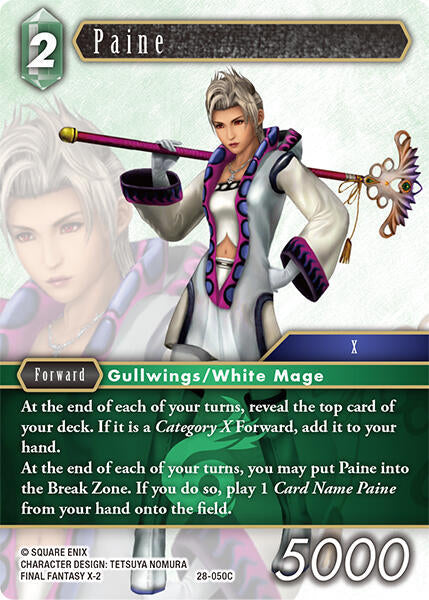 Final Fantasy TCG Dreamlike Oceans Paine 28-050C Common Near Mint Foil