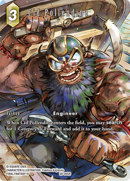 Final Fantasy TCG Dreamlike Oceans Cid Pollendina (Full Art) 28-065R Rare Near Mint Foil
