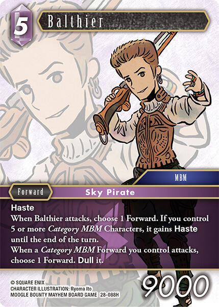 Final Fantasy TCG Dreamlike Oceans Balthier 28-088H Hero Near Mint Foil