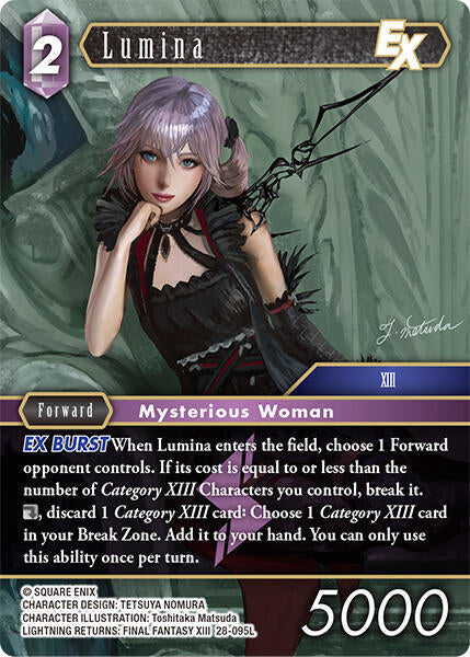 Final Fantasy TCG Dreamlike Oceans Lumina EX 28-095L Legend Near Mint Foil