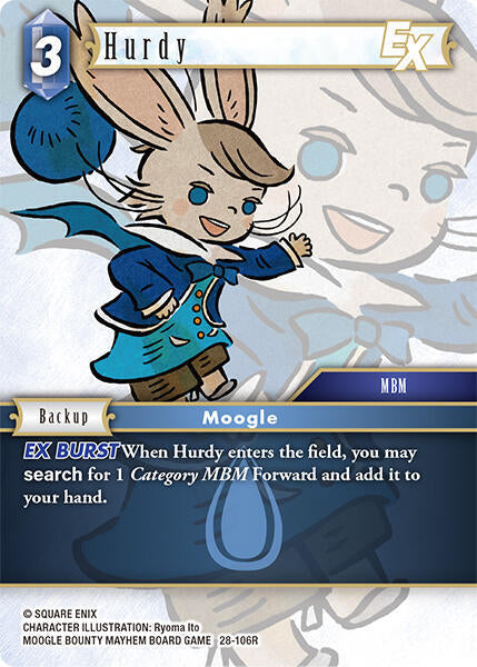 Final Fantasy TCG Dreamlike Oceans Hurdy EX 28-106R Rare Near Mint Foil