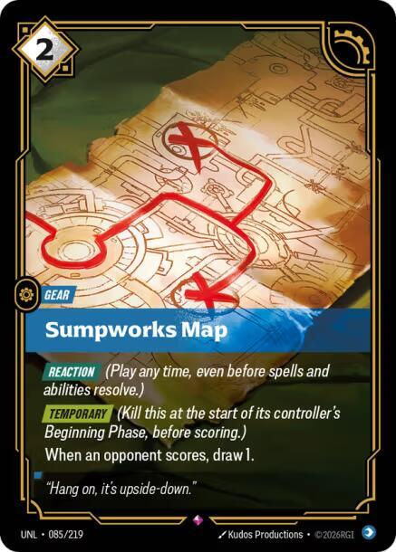 Riftbound: League of Legends Trading Card Game Unleashed Sumpworks Map 085/219 Rare Near Mint Foil