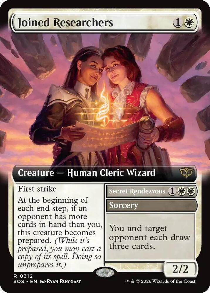 Magic: The Gathering Secrets of Strixhaven Joined Researchers (Extended Art) 312 R Near Mint Foil (French)