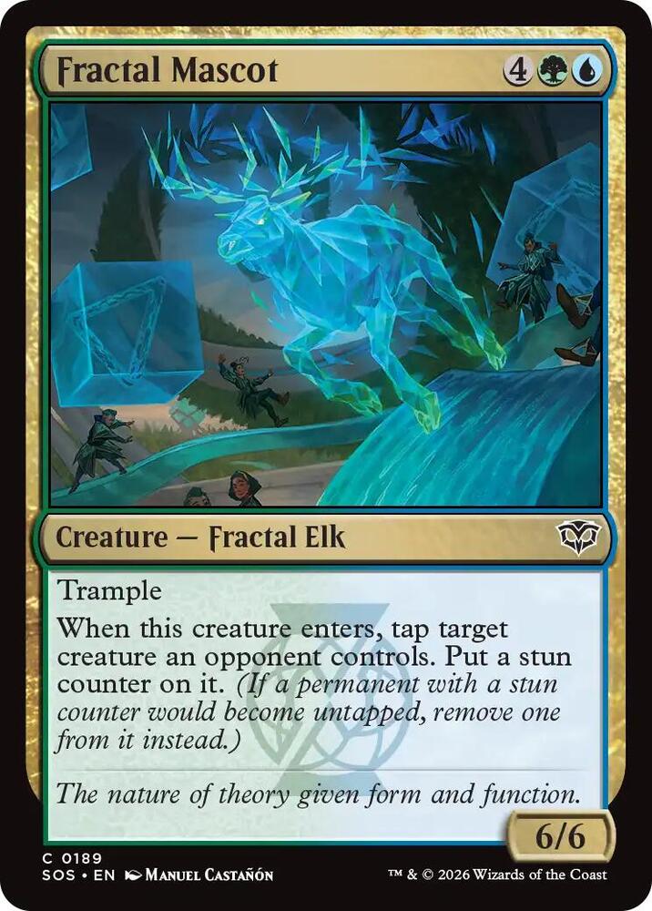 Magic: The Gathering Secrets of Strixhaven Fractal Mascot 189 C Near Mint (French)