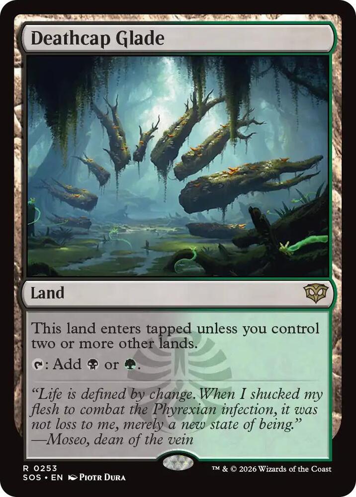 Magic: The Gathering Secrets of Strixhaven Deathcap Glade 253 R Near Mint Foil (Japanese)