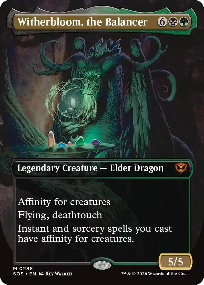 Magic: The Gathering Secrets of Strixhaven Witherbloom, the Balancer (Borderless) 288 M Near Mint