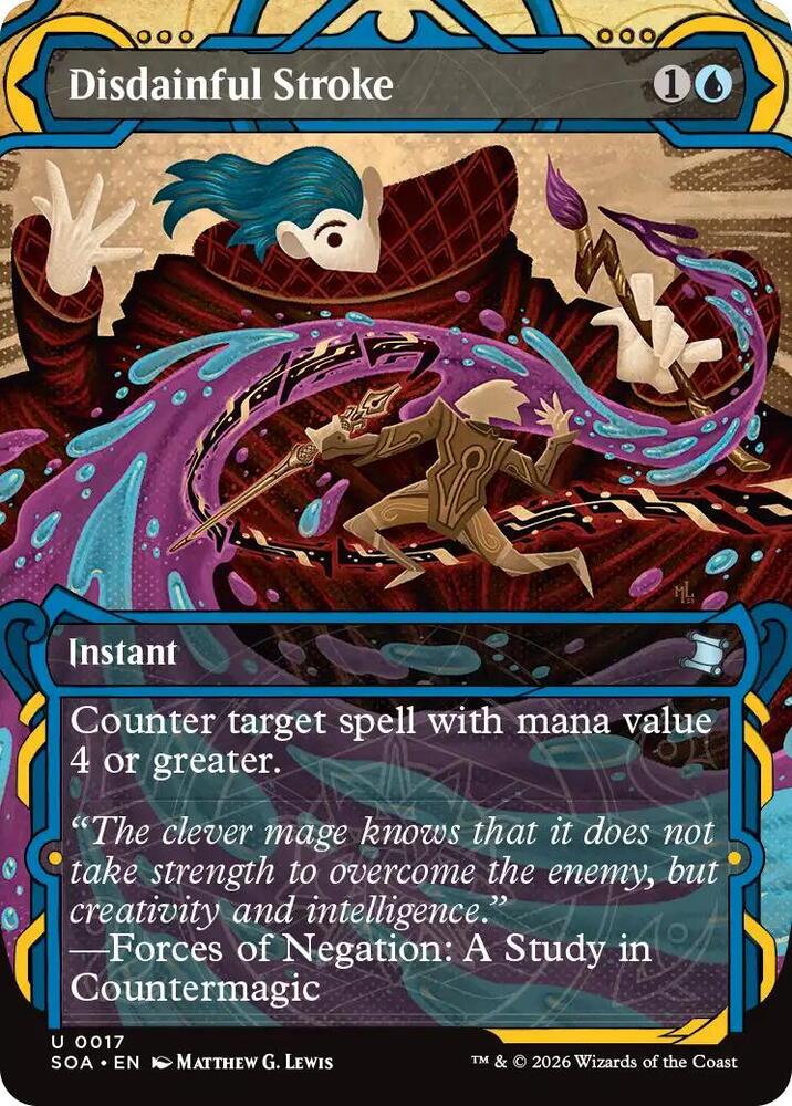 Magic: The Gathering Secrets of Strixhaven: Mystical Archive Disdainful Stroke 17 U Near Mint (Spanish)